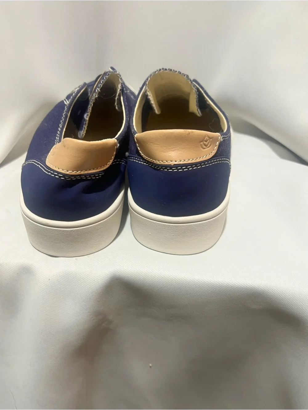 Spenco Women’s Navy Canvas Slip-On Sneakers Size 7 Orthotic Comfort Casual Shoes - Picture 8 of 9